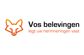Een logo van Vos belevingen met een vos symbool