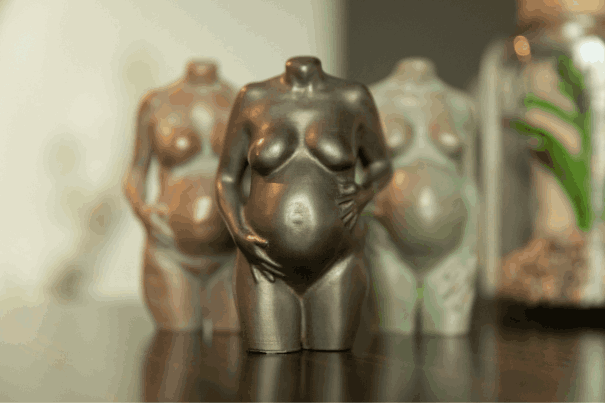 Verschillende 3D Beeldjes zwangerschap